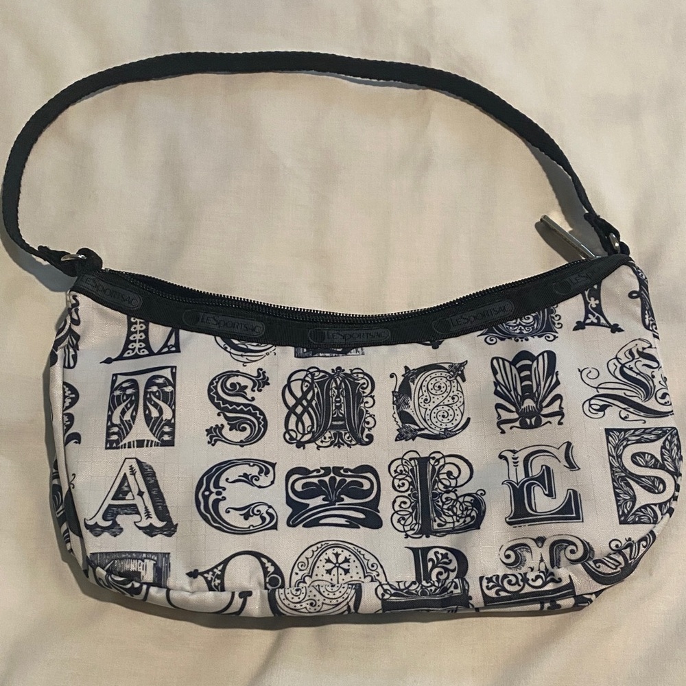 Elegant Black and Cream Shoulder Bag